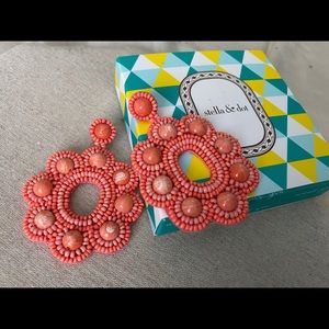 Stella & Dot Rose Statement Earrings